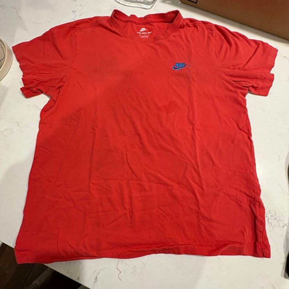 NIKE Men's 'The Nike Tee' Orange Sz M